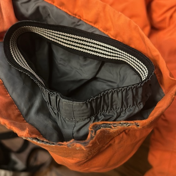 Lands end orange kids size 12 snow bibs - Picture 3 of 4